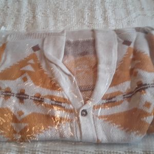 Men's Aztec Print Cardigan